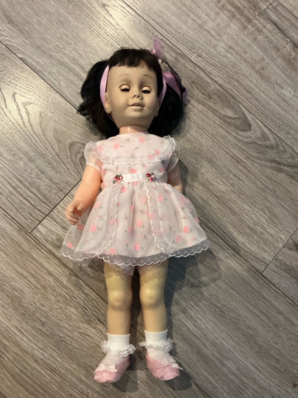 Vintage Mattel 1960’s Chatty Cathy Brunette Doll Brown Eyes